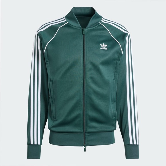 Adidas Green ADICOLOR CLASSICS SST TRACK JACKET - Picture 1 of 7